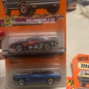 Set of 4 Matchbox Camaro collection